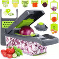 16-In-1 Multifunctional Vegetable Chopper & Slicer With Colander